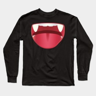 Vampire Dracula Blood Funny Design Long Sleeve T-Shirt